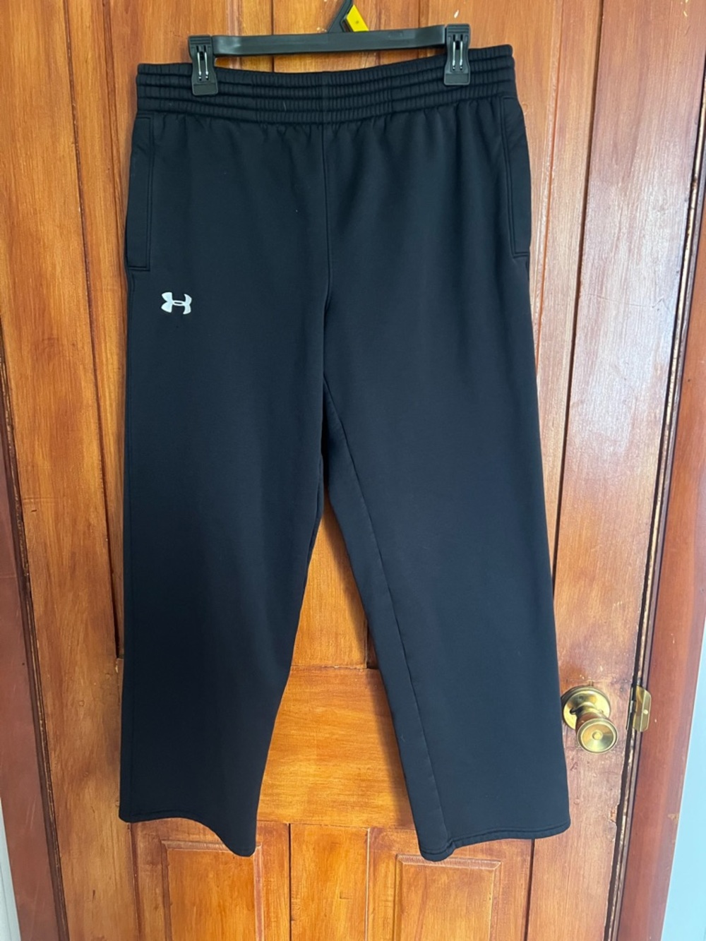 Under Armour Black Sweatpants with White Logo